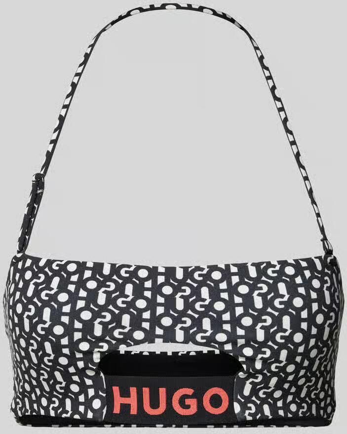 HUGO Bikinitop met labelprint