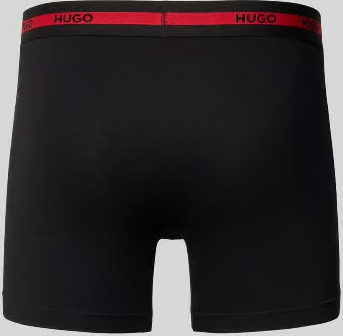 HUGO Boxershort met elastische logoband in een set van 3 stuks