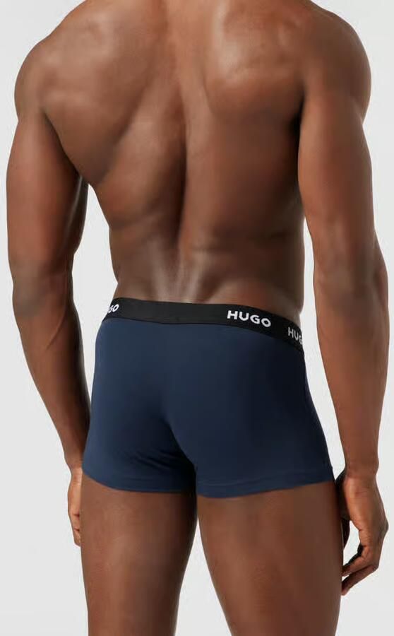 HUGO Boxershort met labeldetails in een set van 3 stuks - Foto 8