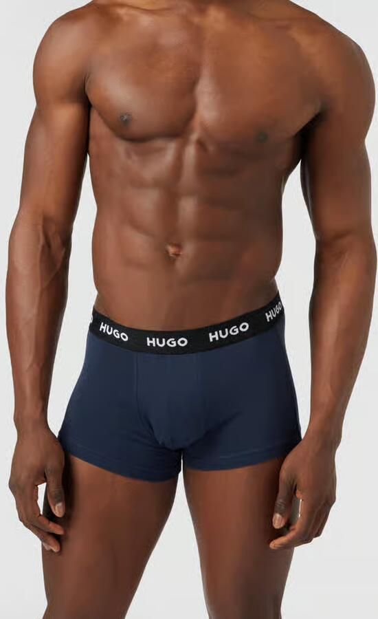 HUGO Boxershort met labeldetails in een set van 3 stuks - Foto 9
