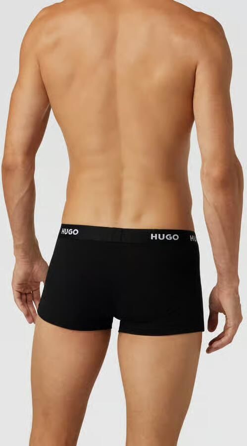 HUGO Boxershort met labeldetails in een set van 3 stuks - Foto 3
