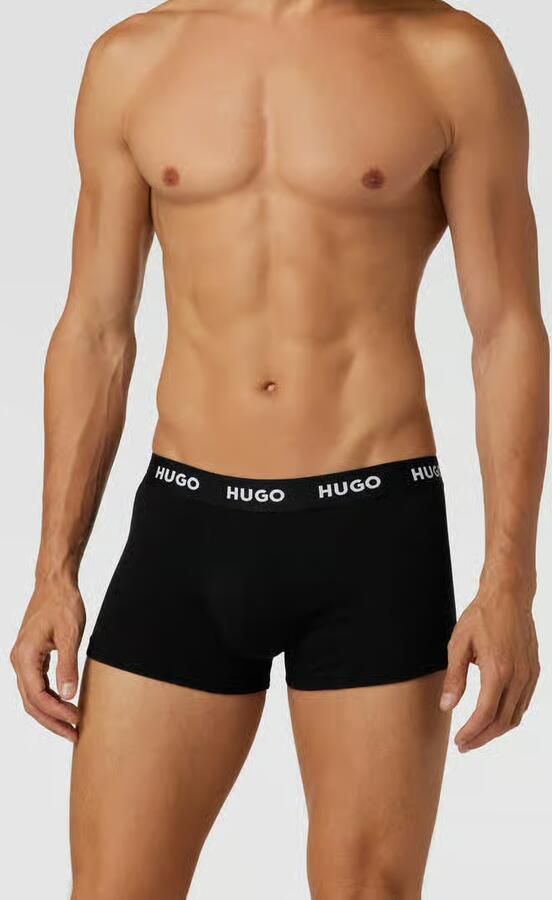 HUGO Boxershort met labeldetails in een set van 3 stuks - Foto 4