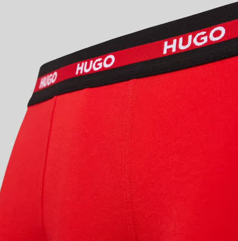 HUGO Boxershort van katoenmix in een set van 3 stuks model 'PLANET' - Foto 2