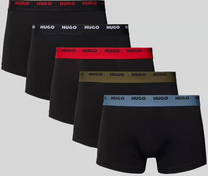 HUGO Boxershort van katoenmix in een set van 5 stuks model 'FIVE PACK'