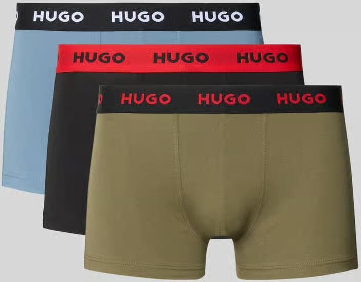 HUGO Boxershort van katoenmix in set van 3