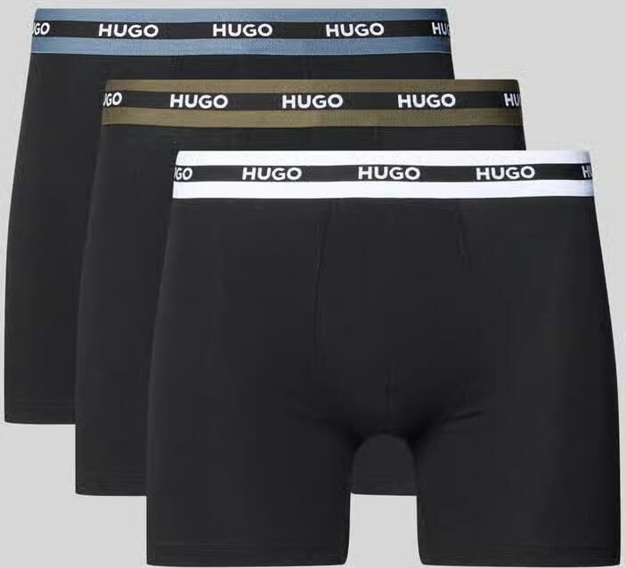 HUGO Boxershort van katoenmix in set van 3