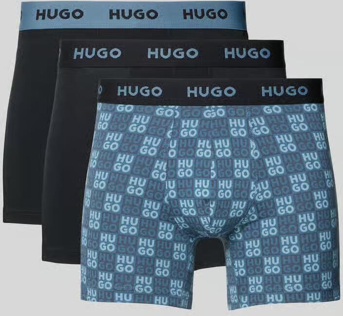 HUGO Boxershort van katoenmix in set van 3