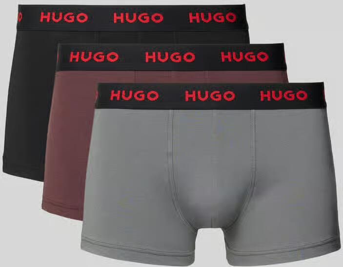 HUGO Boxershort van katoenmix in set van 3