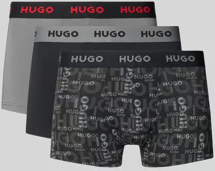 HUGO Boxershort van katoenmix in set van 3