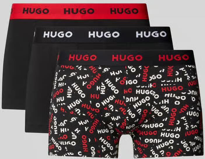 HUGO Boxershort van katoenmix in set van 3