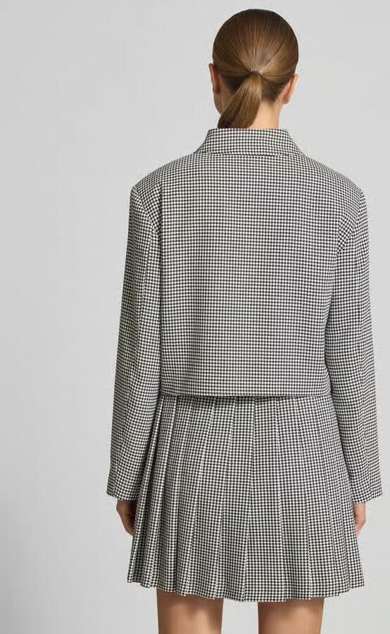 HUGO Boxy fit korte blazer met vichy-motief model 'ALERO-2' - Foto 2