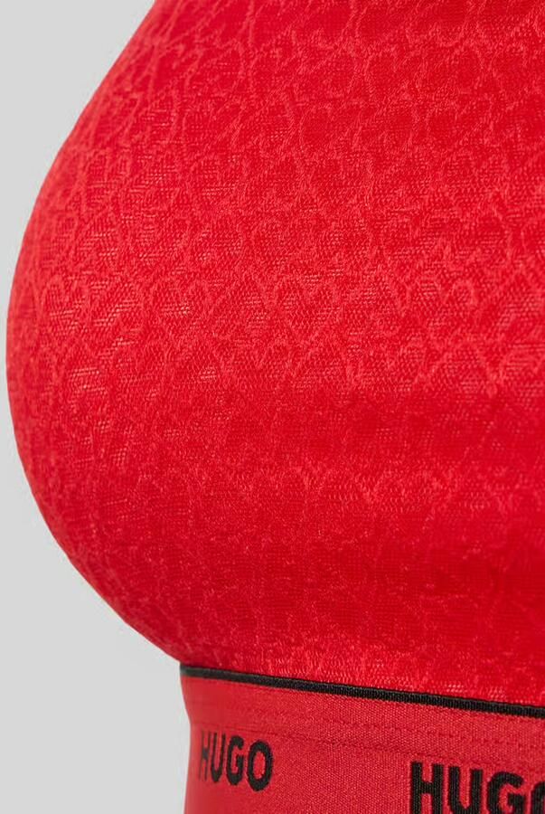 HUGO bralette met hartjesmotief model 'VALENTINE BRALETTE'