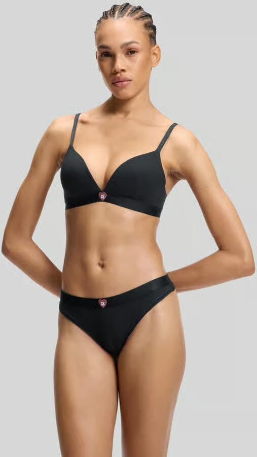 HUGO bralette met logodetail model ' HEART TRIANGLE' - Foto 2