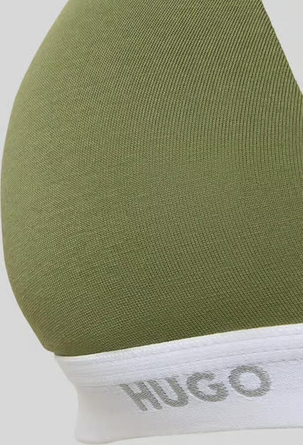HUGO Bralette van katoenmix model ' ID TRIANGLE'