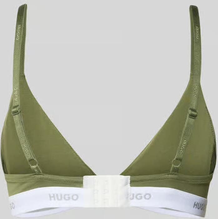 HUGO Bralette van katoenmix model ' ID TRIANGLE' - Foto 2