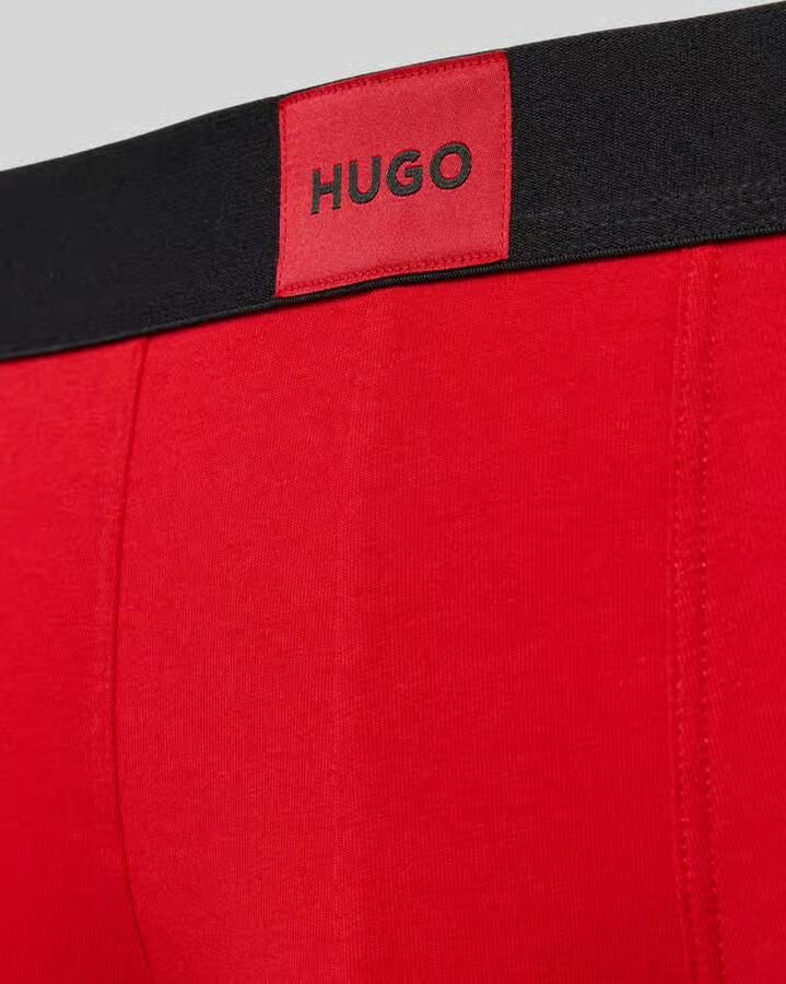 HUGO Broek & boxershort van katoenmix model 'TRUNK TRP GALAXY DES' in set van 3