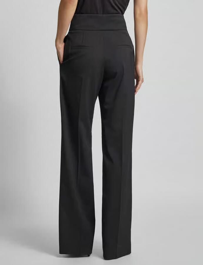 Hugo Boss Flared Leg Regular Fit Broek Black Dames