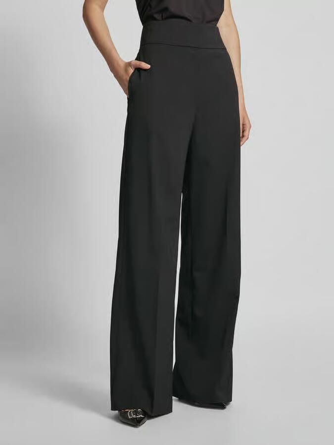 Hugo Boss Flared Leg Regular Fit Broek Black Dames - Foto 2