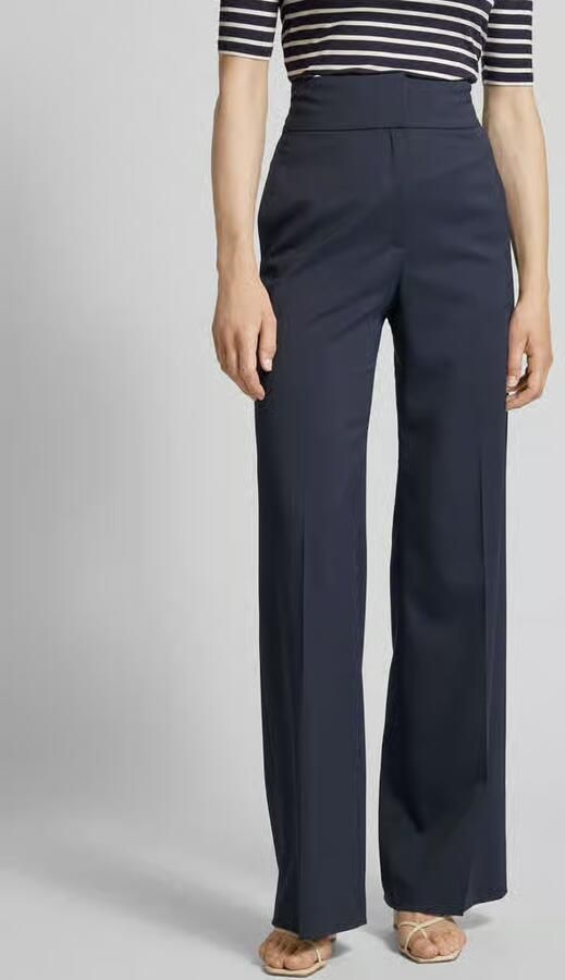 Hugo Boss Wijde Pijp Dagelijkse Broek Blue Dames - Foto 4