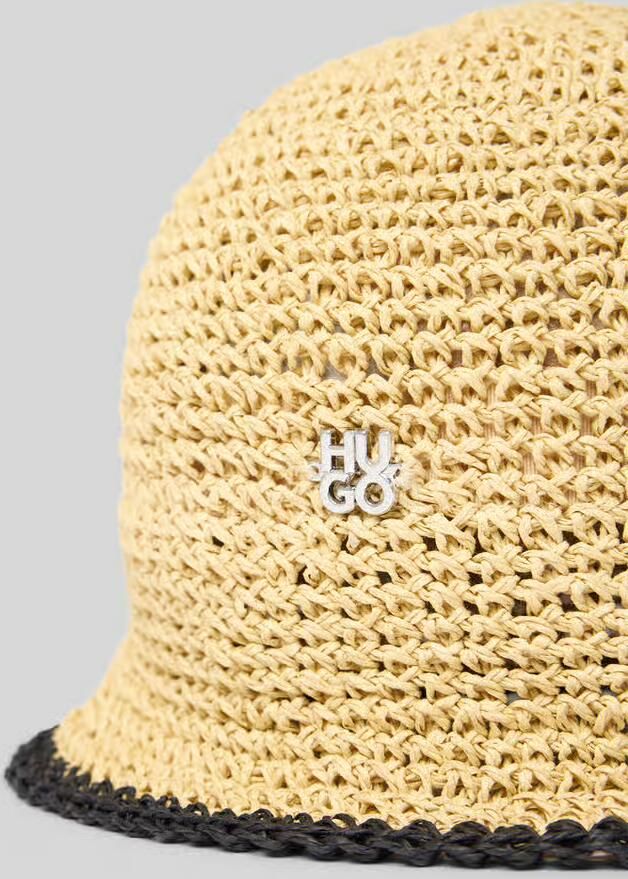 HUGO Bucket hat met labelapplicatie model 'CALANTHA-RA' - Foto 2