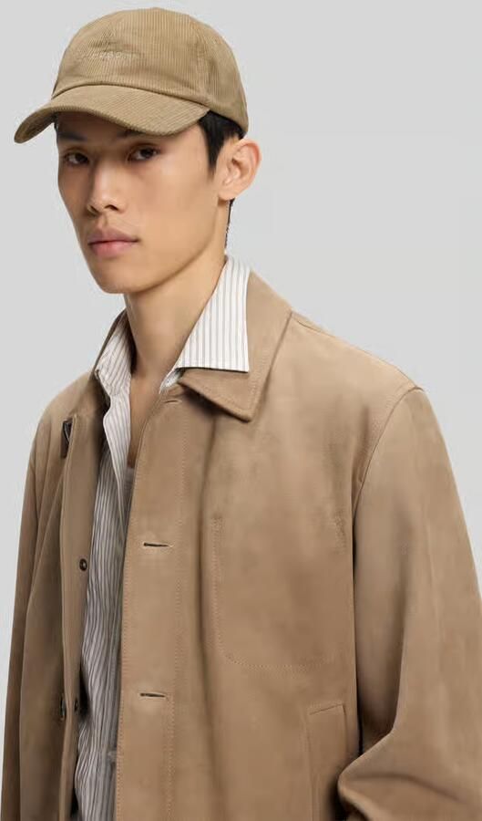 HUGO cap van puur katoen met labelstitching