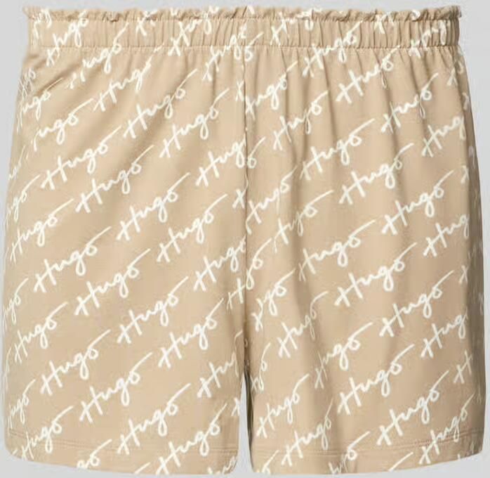 HUGO comfort fit korte pyjamabroek uit modalmix met katoen model 'NIKKA' - Foto 2