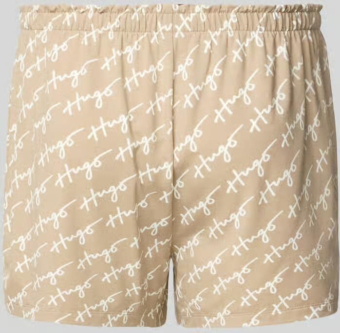 HUGO comfort fit korte pyjamabroek uit modalmix met katoen model 'NIKKA' - Foto 2