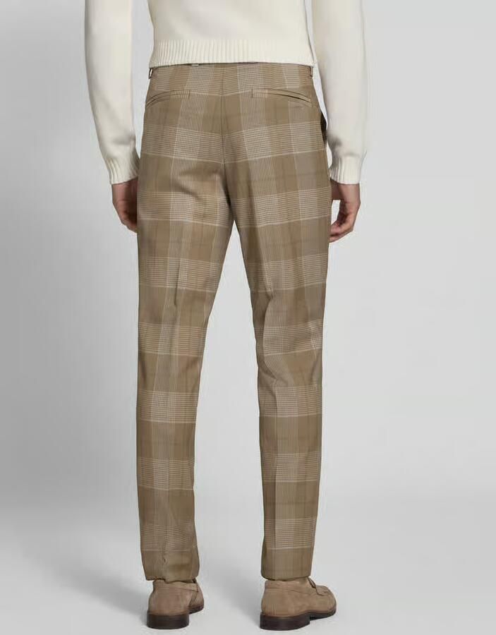 HUGO Extra slim fit pantalon van zuivere scheerwol model 'Hogan263X' - Foto 2