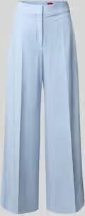 HUGO flare-fit wijdte broek met viscose model 'HUZILI'