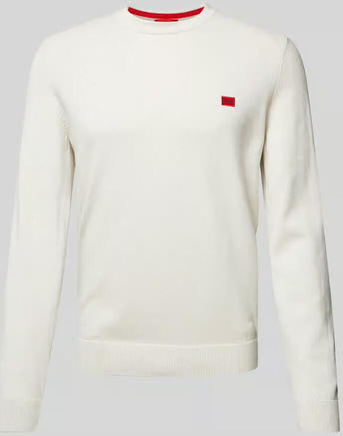 HUGO Gebreide pullover met labelbadge model 'San Cassius' - Foto 2