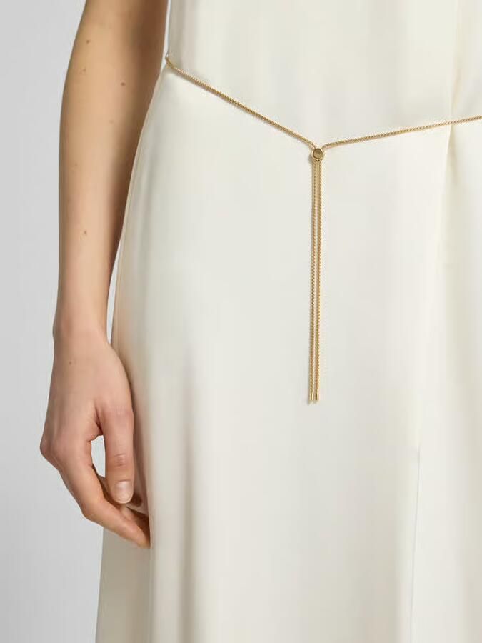 HUGO Getailleerde cocktailjurk met tailleketting model 'KEWINA'