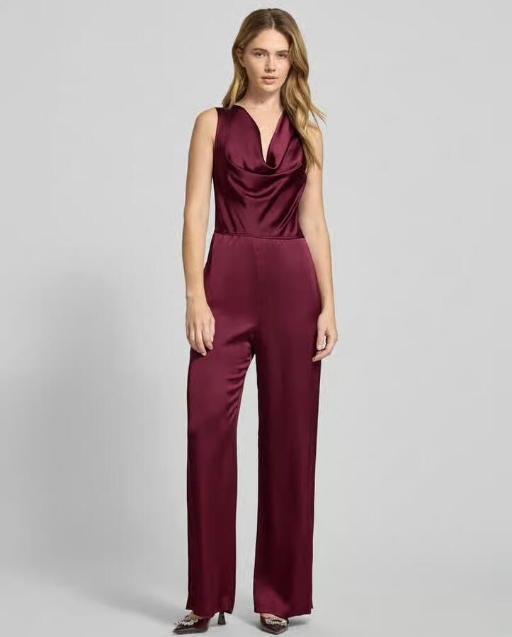 HUGO Getailleerde jumpsuit van satijn model 'KIMARI-1' - Foto 2