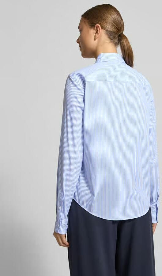 HUGO Getailleerde overhemdblouse van katoenmix model 'THE ESSENTIAL SHIRT' - Foto 3