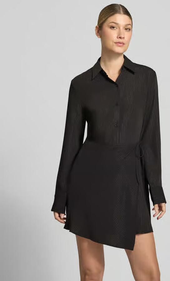 HUGO Getailleerde vrijetijdsjurk met all-over motief model 'Kateri' - Foto 3