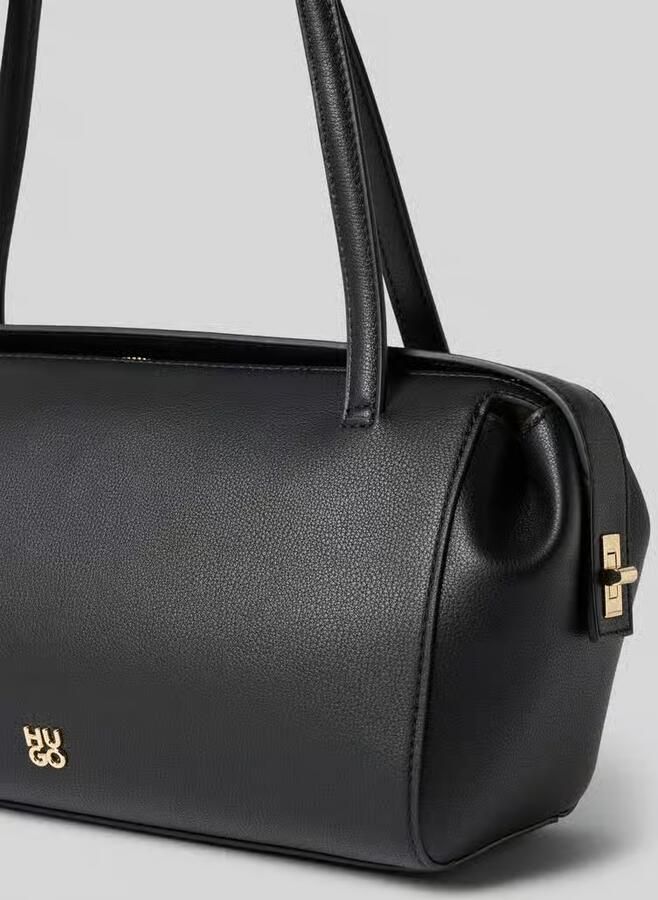 HUGO Handtas met handvat in leerlook model 'Meelo_Duffle'