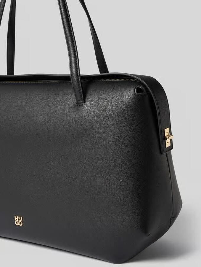 HUGO Handtas met handvat in leerlook model 'Meelo_Tote'