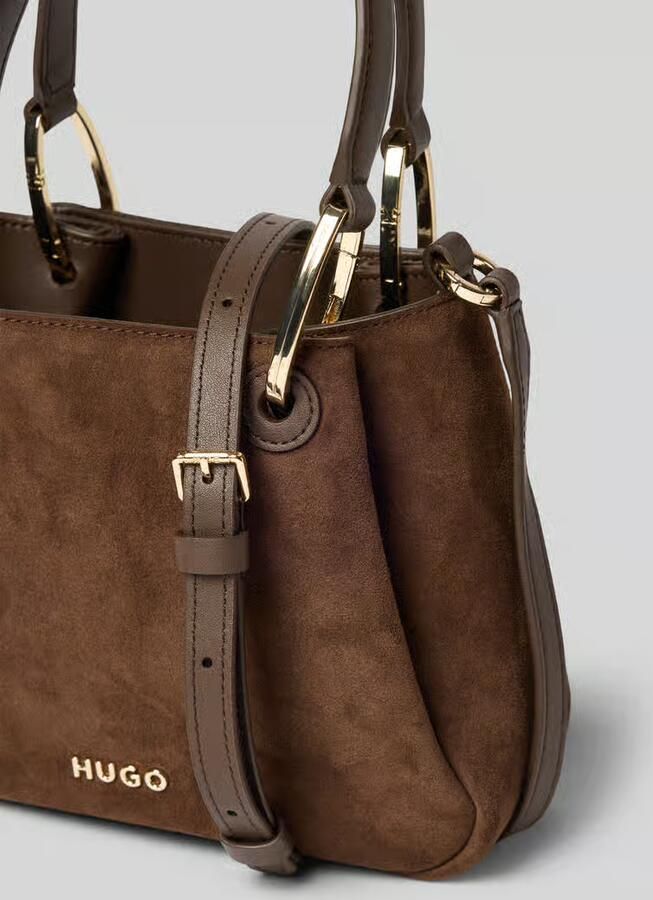 HUGO Handtas met leer-aandeel model 'Orin 2.0 S_Tote Mini'