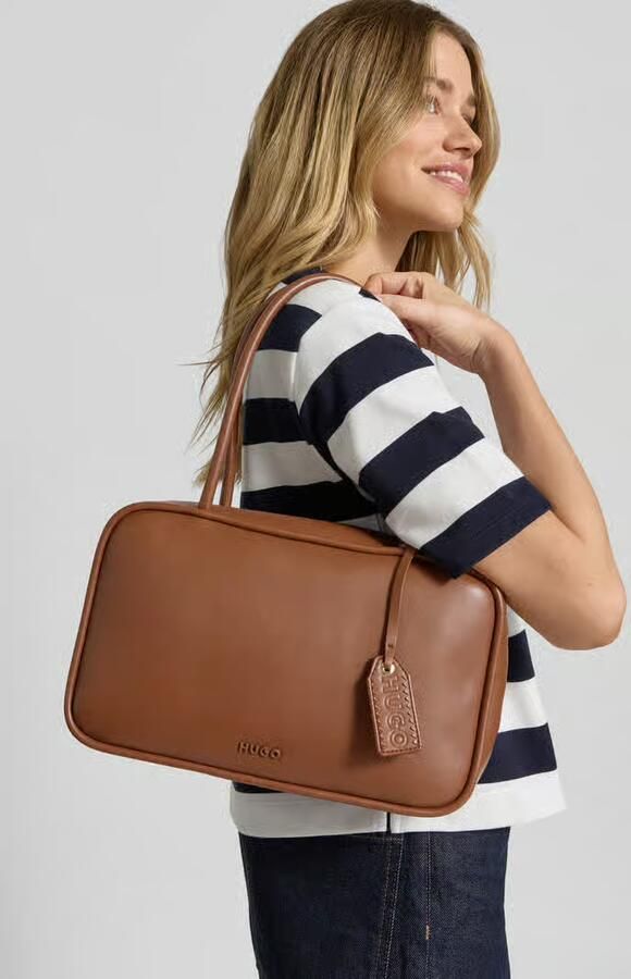 HUGO Handtas met leerlook model 'JODI_DUFFLE' - Foto 2
