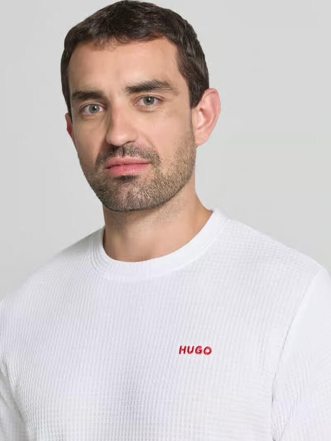 HUGO heren T-shirt van katoenmix model 'AUSTIN'