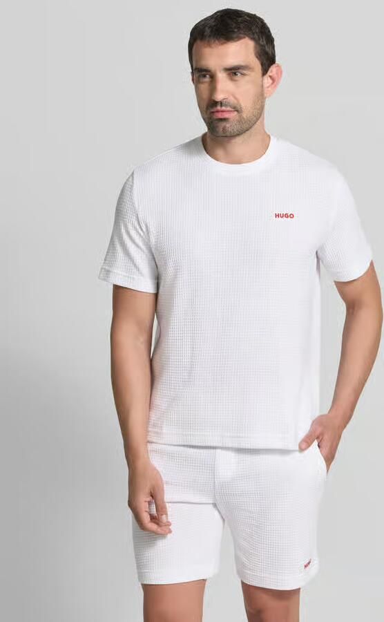 HUGO heren T-shirt van katoenmix model 'AUSTIN' - Foto 4