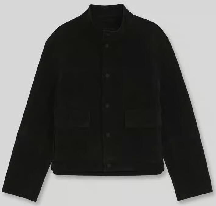 HUGO Kunstleren jack in velourslook met opgestikte zakken - Foto 2