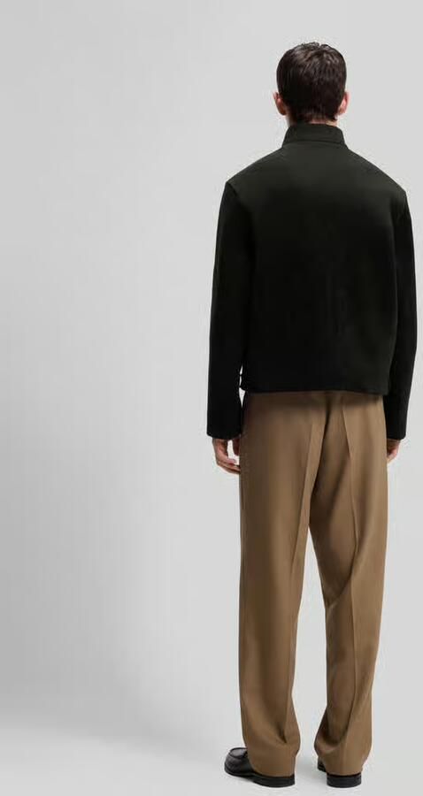 HUGO Kunstleren jack in velourslook met opgestikte zakken - Foto 2