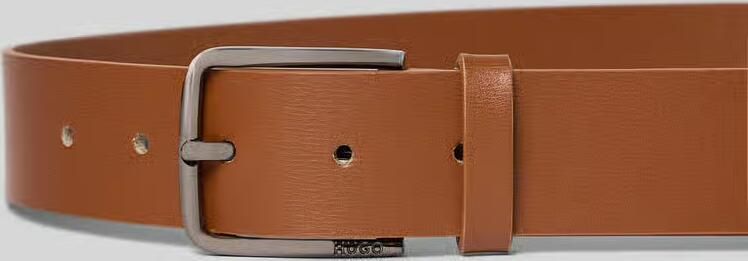 HUGO Leren riem met doornsluiting