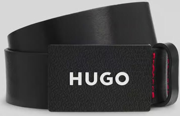HUGO Leren riem met koppelsluiting model 'GILAO-Z'