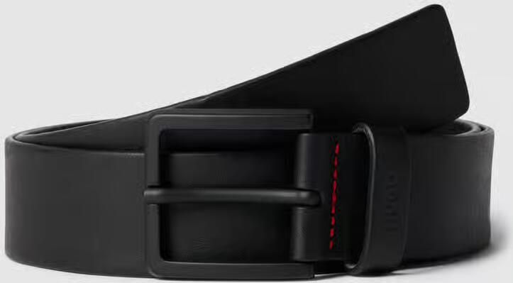 HUGO Leren riem met labeldetail model 'GIONOS'