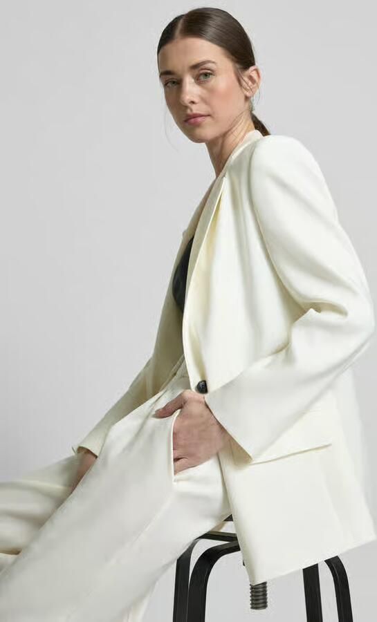 HUGO Linnen blazer met reverskraag model 'Anetali'