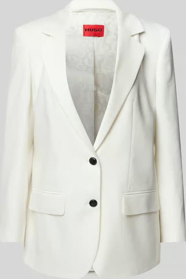 HUGO Linnen blazer met reverskraag model 'Anetali' - Foto 2