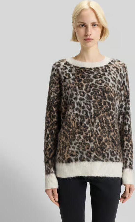 HUGO Loose fit gebreide pullover met alpaca model 'SERATU' - Foto 2
