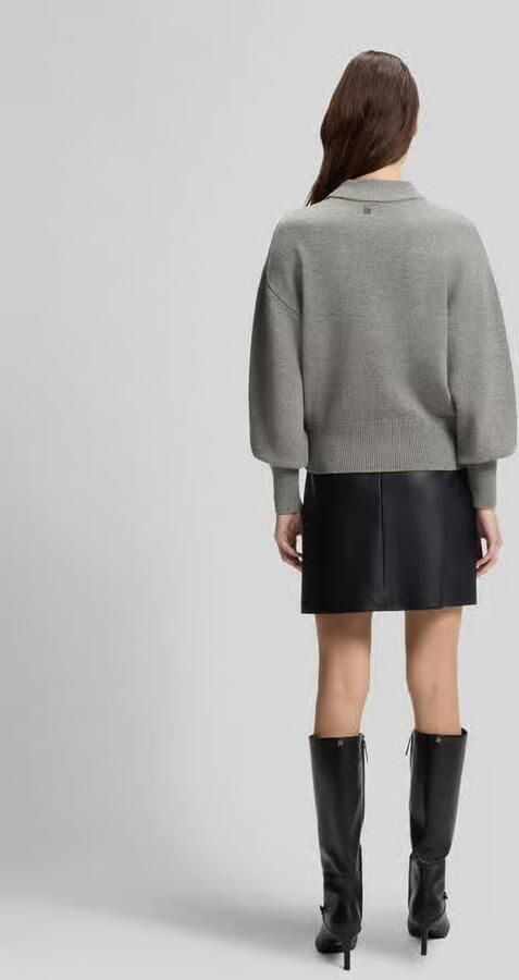 HUGO Loose fit pullover van wolmix model 'Sorellenio' - Foto 2