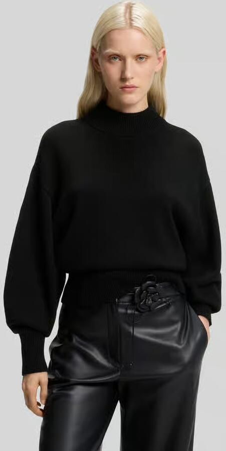 HUGO Loose fit pullover van wolmix model 'Sorellenio' - Foto 3